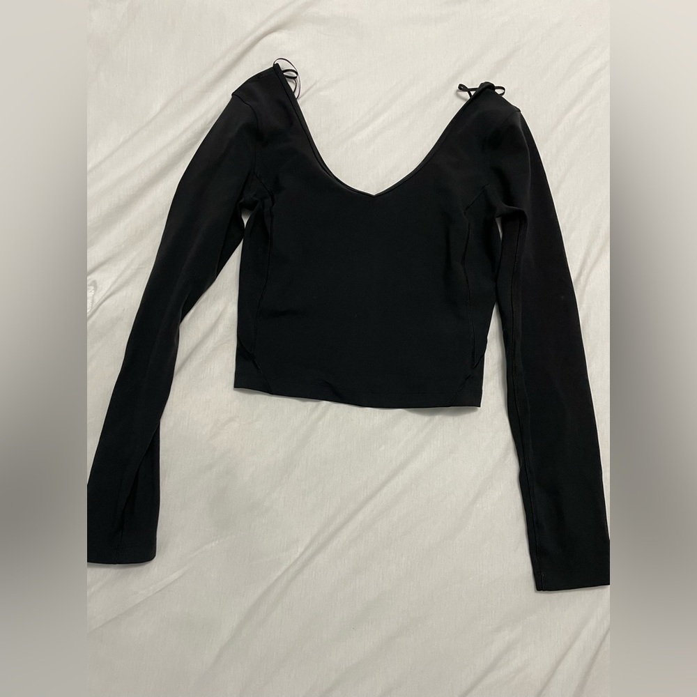 Lululemon Align Black Long Sleeve Shirt Size 4 *only worn once*